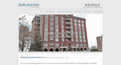 Desktop Screenshot of burlingtoncondominiums.ca