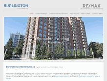 Tablet Screenshot of burlingtoncondominiums.ca